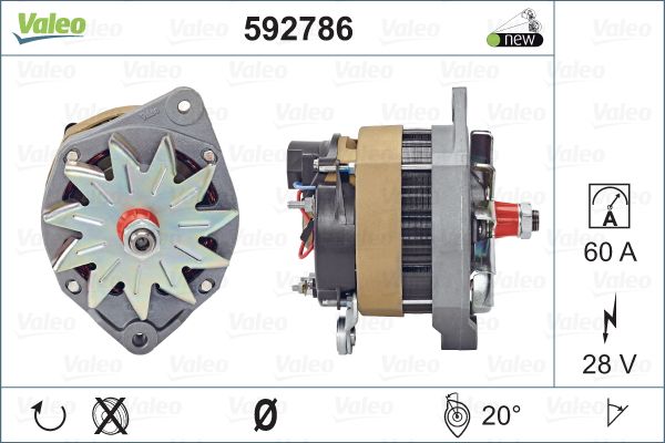 Valeo Alternator/Dynamo 592786