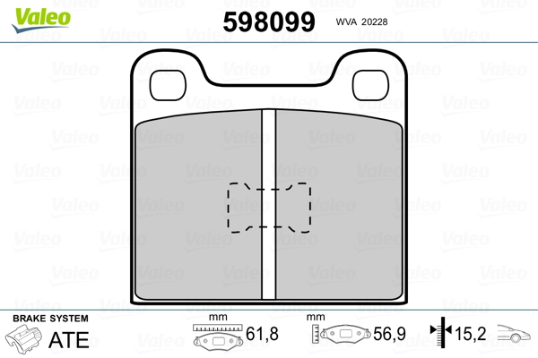 Valeo Remblokset 598099