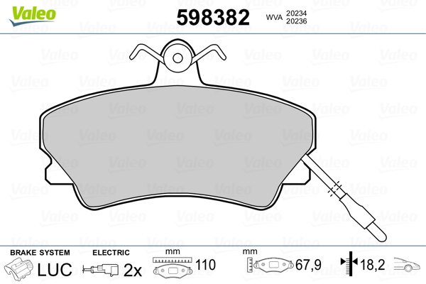 Valeo Remblokset 598382