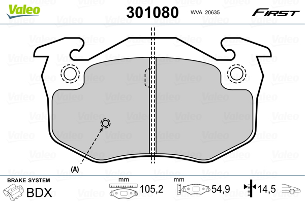 Valeo Remblokset 301080