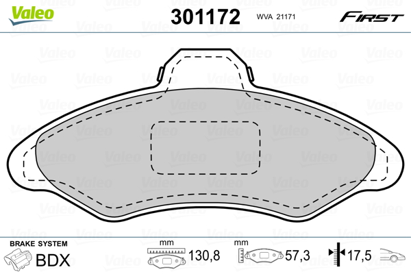 Valeo Remblokset 301172