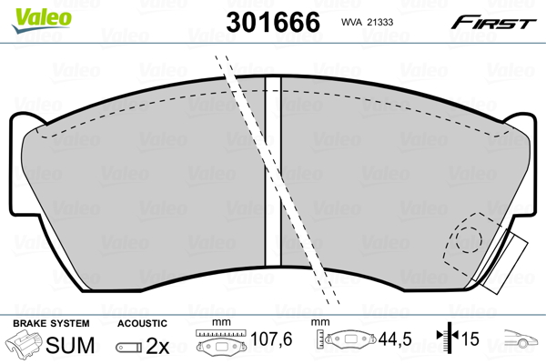 Valeo Remblokset 301666