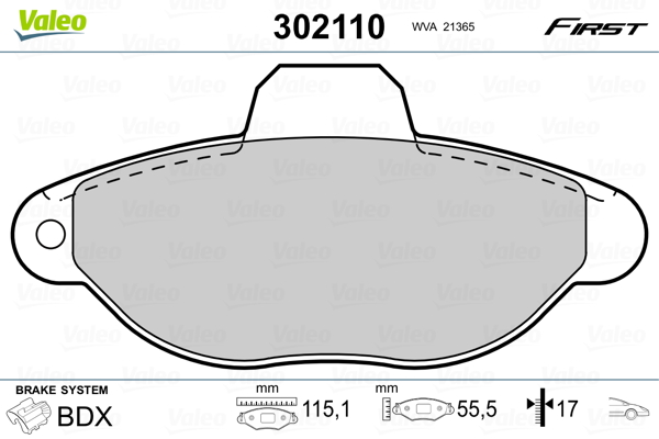 Valeo Remblokset 302110