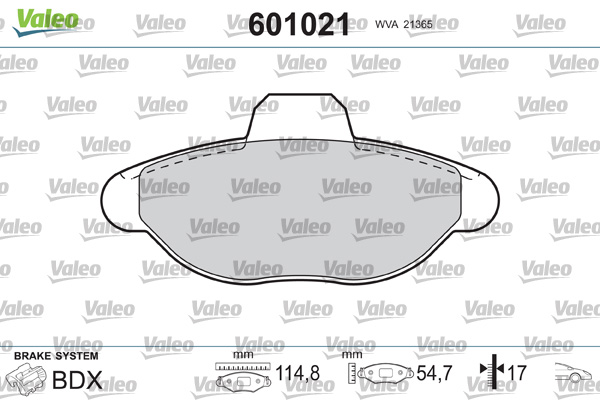 Valeo Remblokset 601021