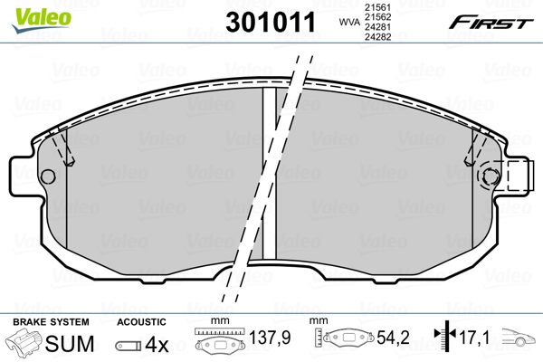 Valeo Remblokset 301011