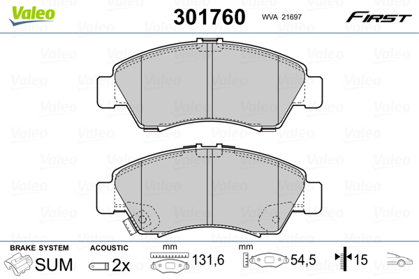 Valeo Remblokset 301760