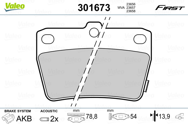 Valeo Remblokset 301673