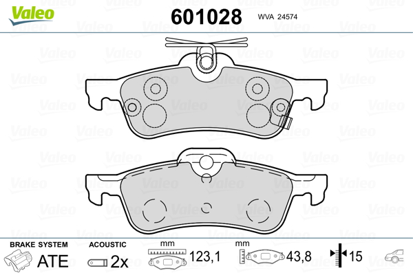 Valeo Remblokset 601028