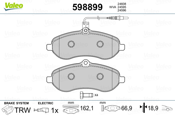 Valeo Remblokset 598899