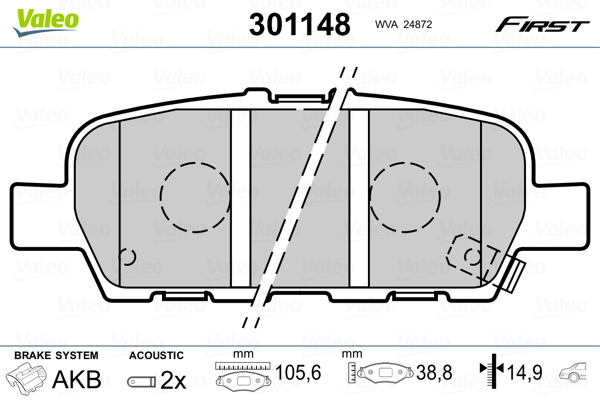 Valeo Remblokset 301148