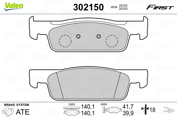 Valeo Remblokset 302150