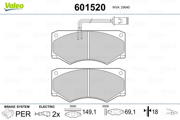 Valeo Remblokset 601520