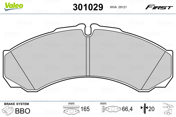 Valeo Remblokset 301029