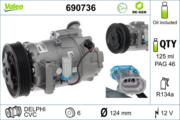 Valeo Airco compressor 690736