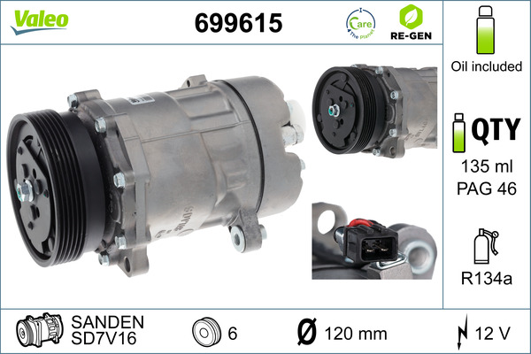 Valeo Airco compressor 699615