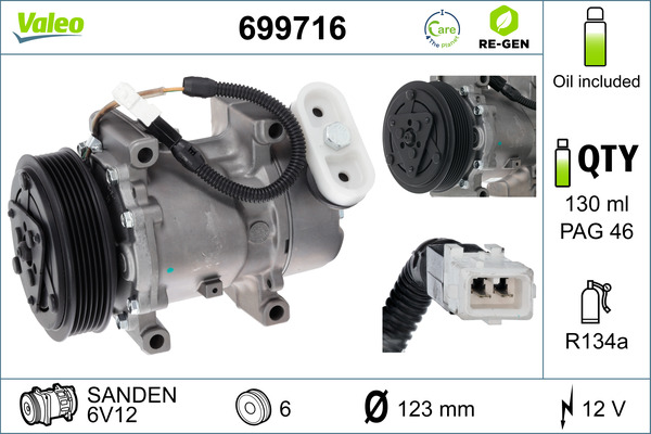 Valeo Airco compressor 699716