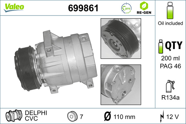 Valeo Airco compressor 699861