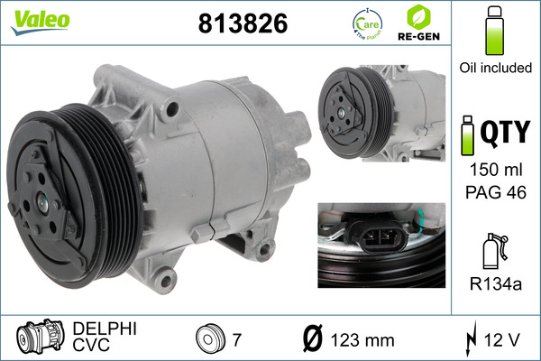 Valeo Airco compressor 813826