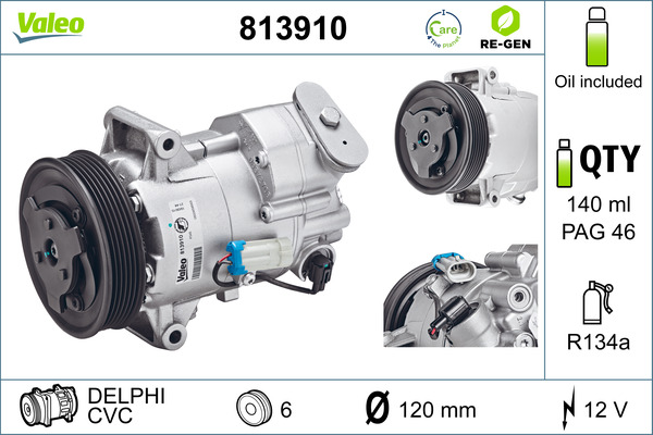 Valeo Airco compressor 813910