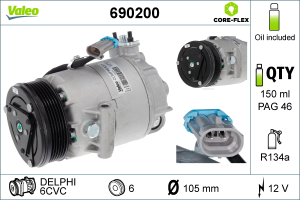 Valeo Airco compressor 690200