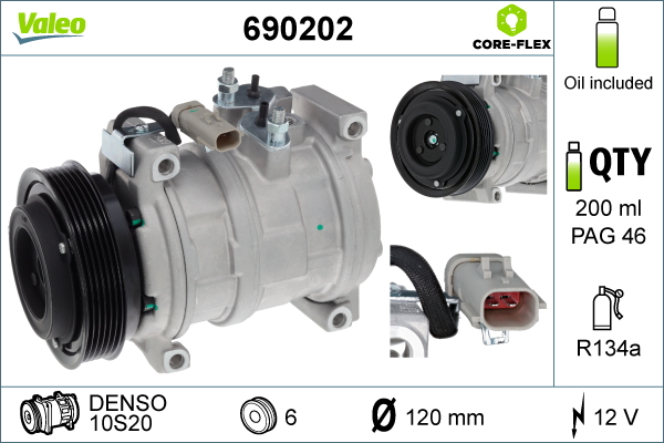 Valeo Airco compressor 690202