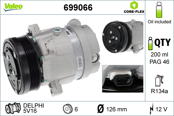 Valeo Airco compressor 699066