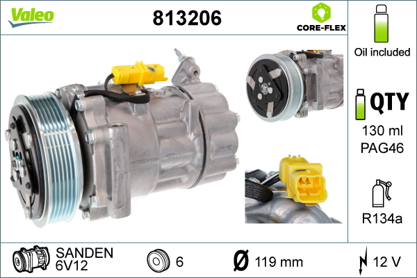 Valeo Airco compressor 813206