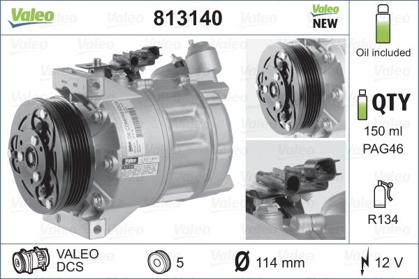 Valeo Airco compressor 813140