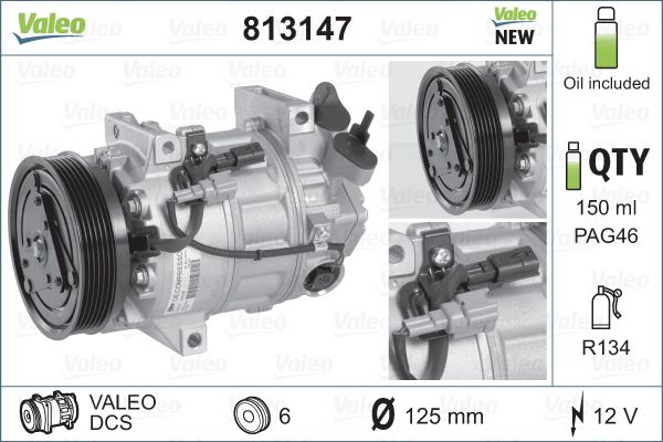 Valeo Airco compressor 813147