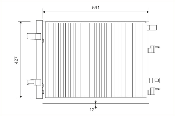 Valeo Airco condensor 812883