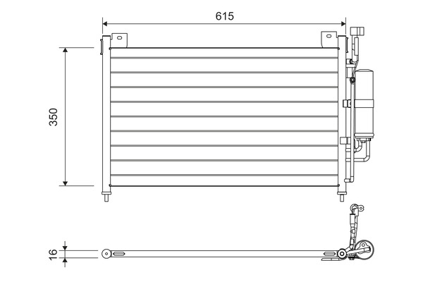 Valeo Airco condensor 814038