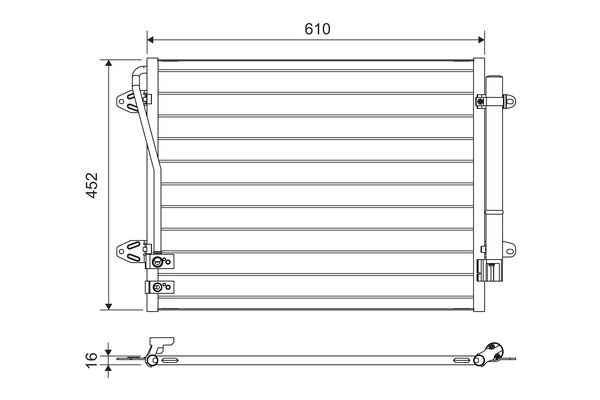 Valeo Airco condensor 814039