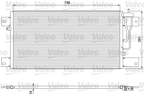 Valeo Airco condensor 815064