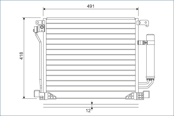 Valeo Airco condensor 822587