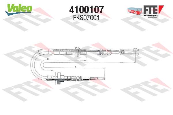 Valeo Koppelingskabel 4100107