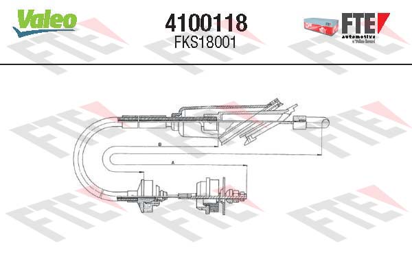 Valeo Koppelingskabel 4100118