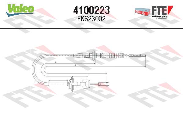 Valeo Koppelingskabel 4100223