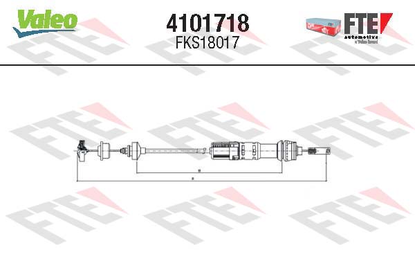 Valeo Koppelingskabel 4101718