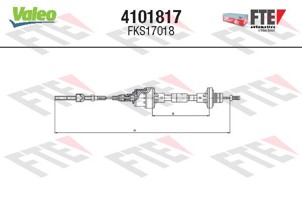 Valeo Koppelingskabel 4101817