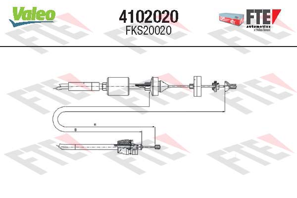 Valeo Koppelingskabel 4102020