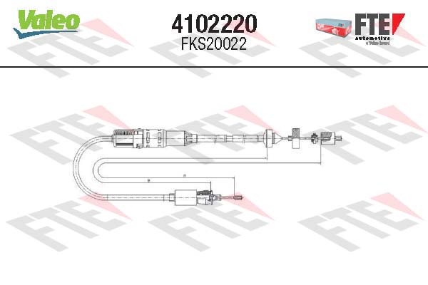 Valeo Koppelingskabel 4102220