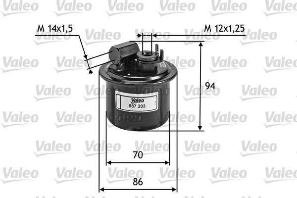 Valeo Brandstoffilter 587203