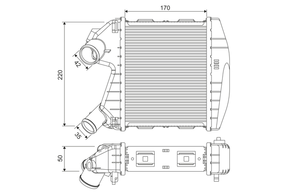 Valeo Interkoeler 818730