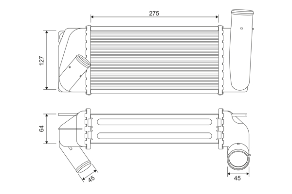 Valeo Interkoeler 822905