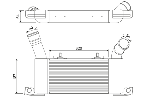 Valeo Interkoeler 822910