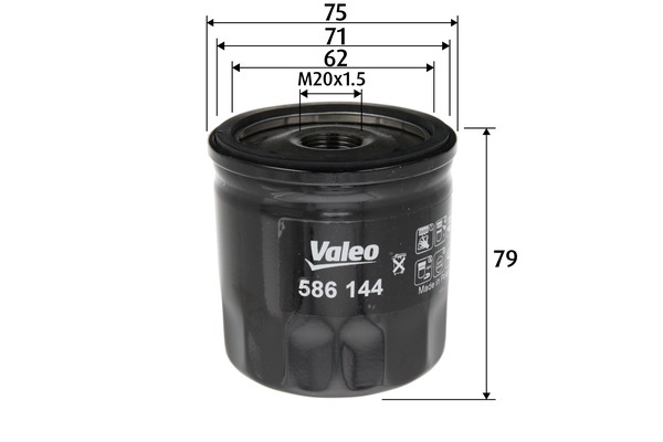 Valeo Oliefilter 586144