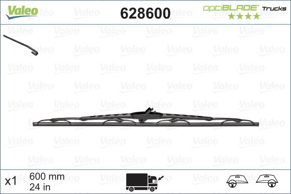 Valeo Ruitenwisserblad 628600