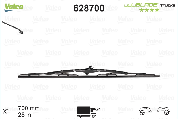 Valeo Ruitenwisserblad 628700