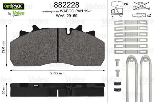 Valeo Remblokset 882228