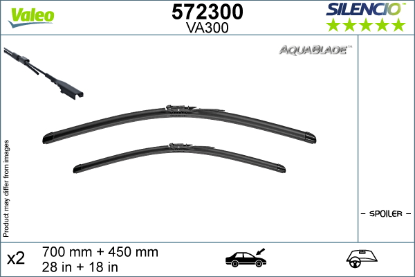 Valeo Ruitenwisserblad 572300